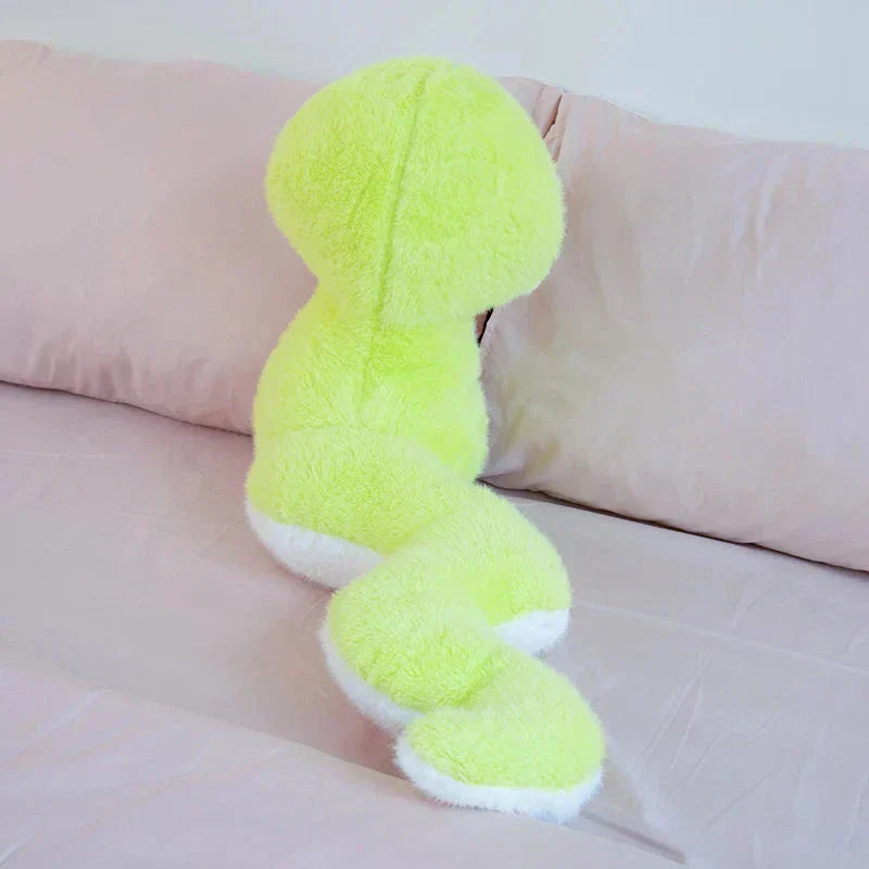 Cuddly Lime Stuffed Snake Toy
