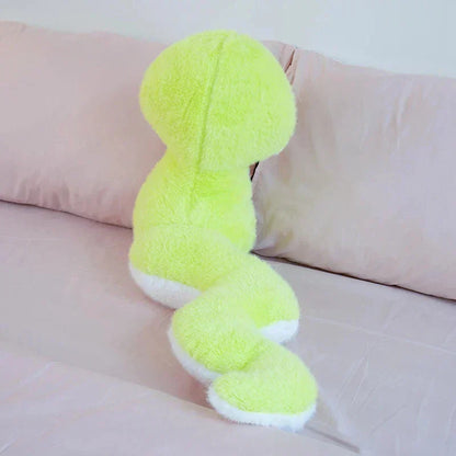 Cuddly Lime Stuffed Snake Toy