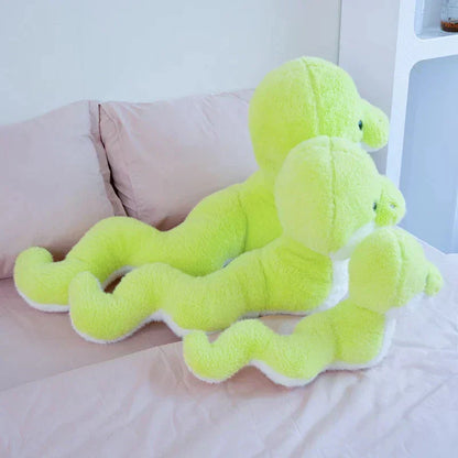 Cuddly Lime Stuffed Snake Toy
