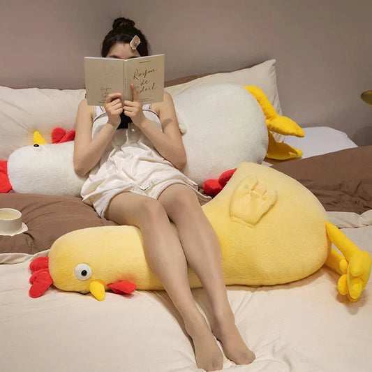 Cuddly Large Plush Chicken Stuffed Animal - Luxicro