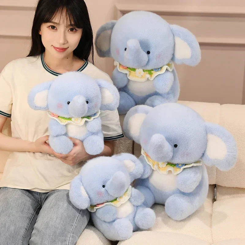Cuddly Blue Elephant Soft Toy - Luxicro