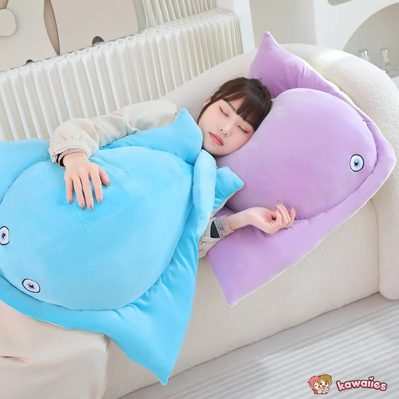 Vibrant Cuddly Manta Plush Toys - Luxicro