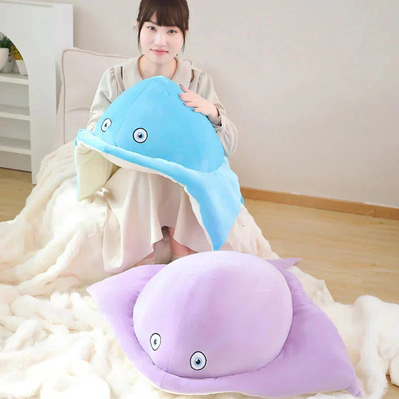 Vibrant Cuddly Manta Plush Toys