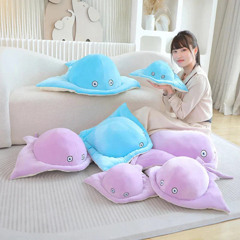 Vibrant Cuddly Manta Plush Toys