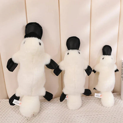 Cuddly Brown White Platypus Stuffed Animal Toy