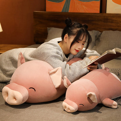 Big Pink Cute Pig Stuffed Animal