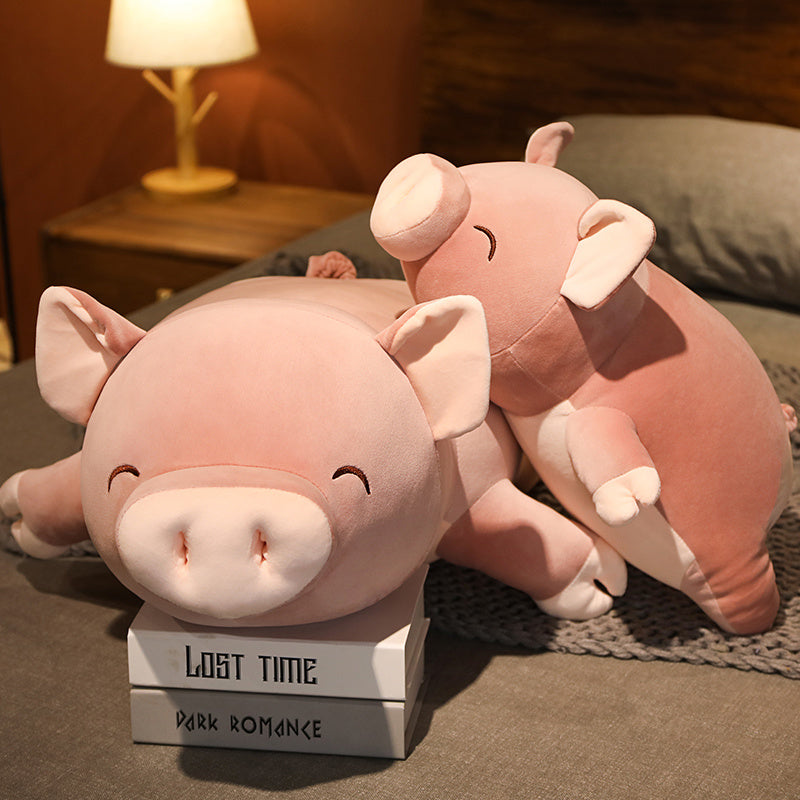 Big Pink Cute Pig Stuffed Animal
