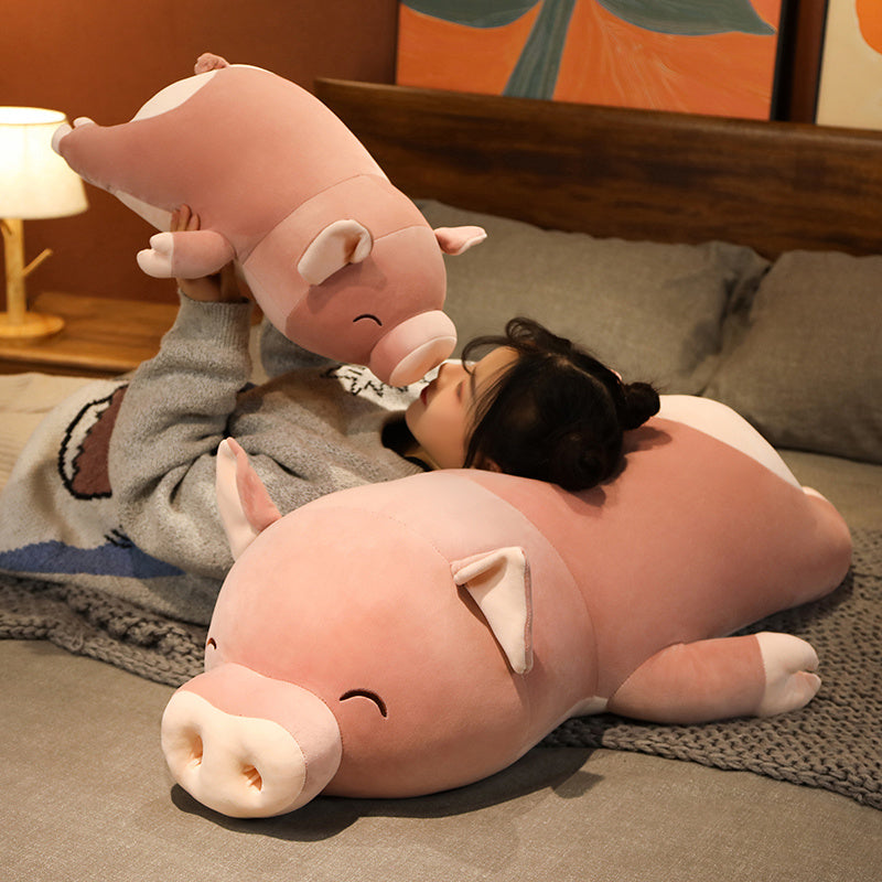 Big Pink Cute Pig Stuffed Animal