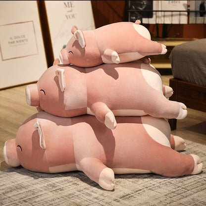 Big Pink Cute Pig Stuffed Animal