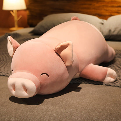 Big Pink Cute Pig Stuffed Animal