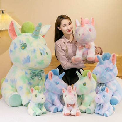 Bright Rainbow Plush Unicorn Toys