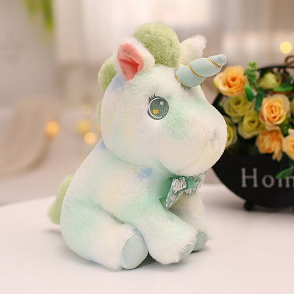 Bright Rainbow Plush Unicorn Toys - Luxicro