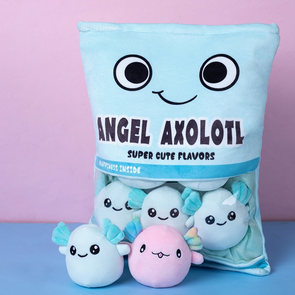 Cute Axolotl Soft Toy Tote Bag