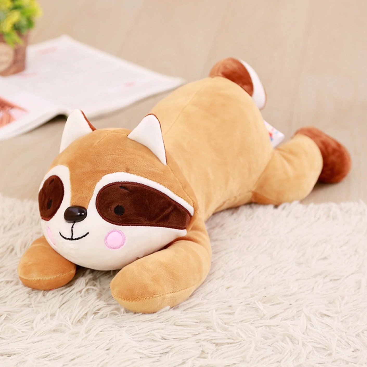 Cuddly Raccoon Plush Toy
