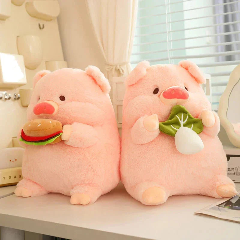 Cuddly Soft Round Pig Plush Toy