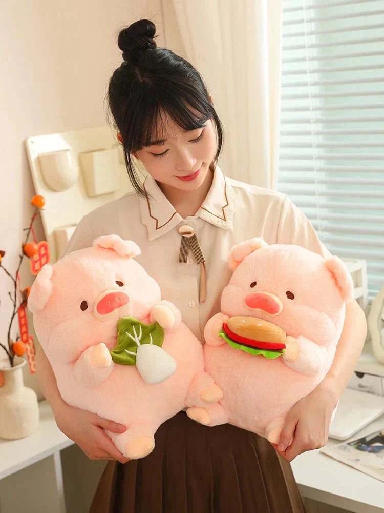 Cuddly Soft Round Pig Plush Toy
