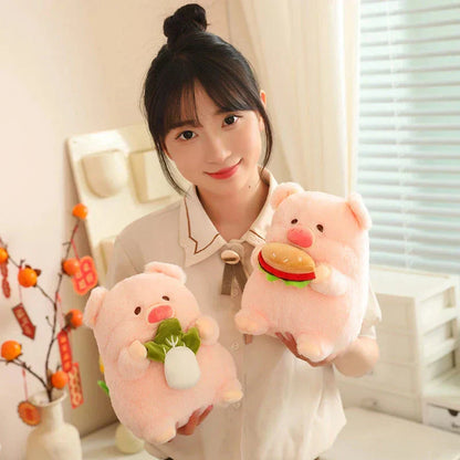Cuddly Soft Round Pig Plush Toy