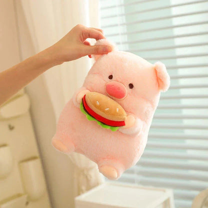 Cuddly Soft Round Pig Plush Toy