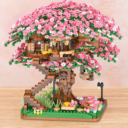 Pink Cherry Blossom Table Lamp - Luxicro