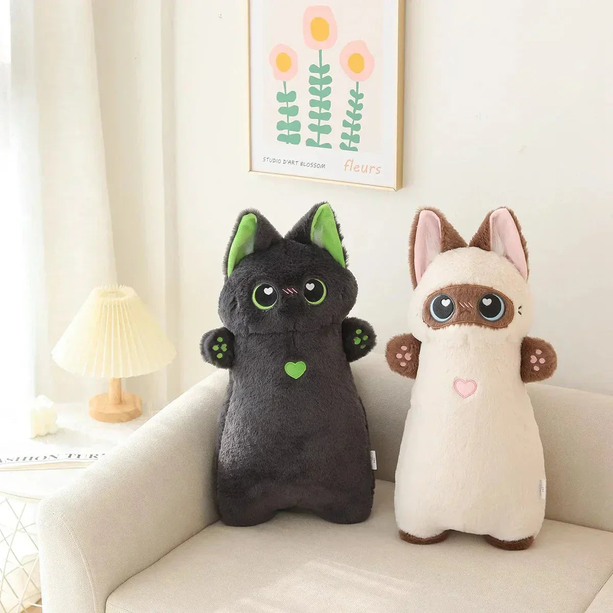 Funny Two Tone Kitten Soft Toy