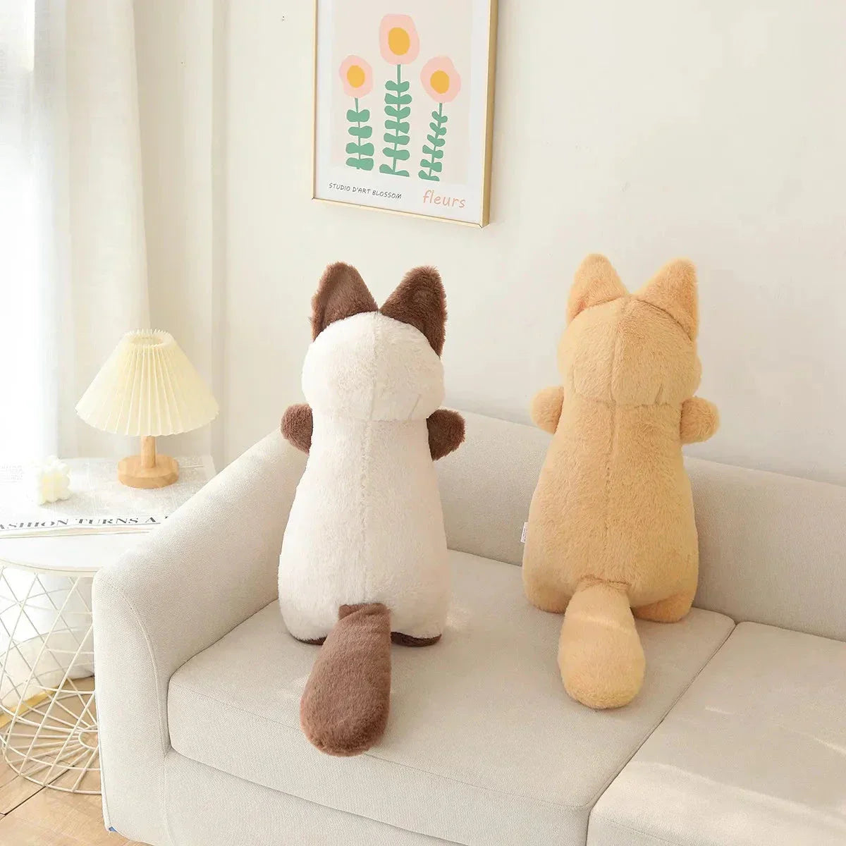 Funny Two Tone Kitten Soft Toy