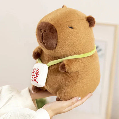 Cute Mahjong Plush Backpack Buddy
