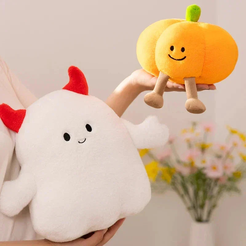 Friendly Ghost Pumpkin Soft Toy