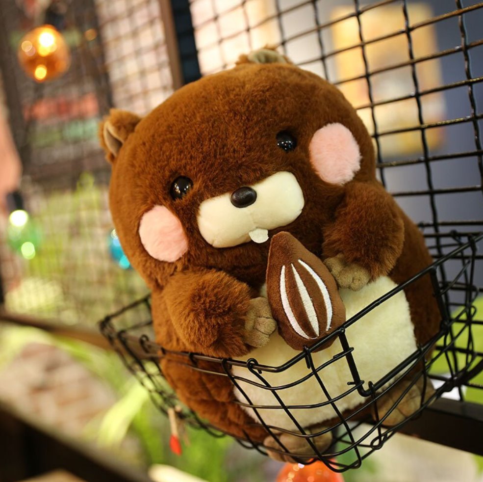 Adorable Plush Beaver Stuffed Toy