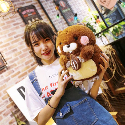Adorable Plush Beaver Stuffed Toy