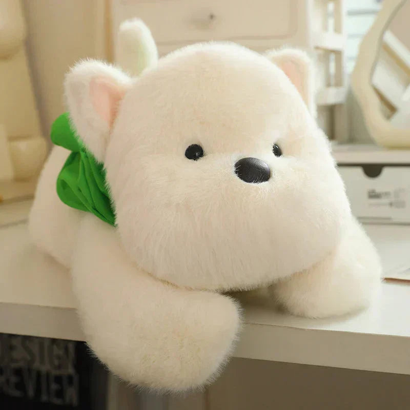 Adorable Dog Soft Toy with Fun Frog Hat