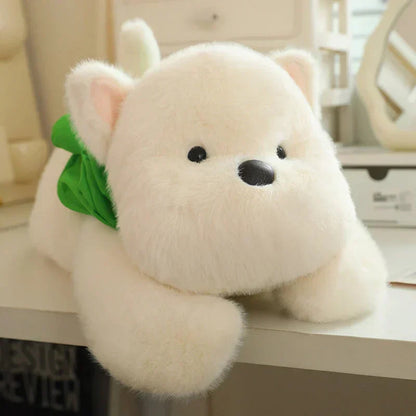 Adorable Dog Soft Toy with Fun Frog Hat