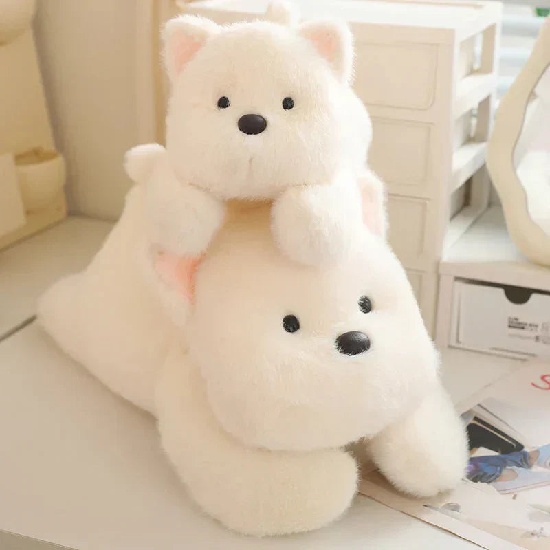 Adorable Dog Soft Toy with Fun Frog Hat