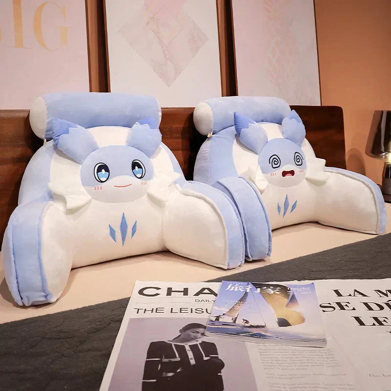 Soft Cushion Blue Dragon Ottoman Pillow - Luxicro