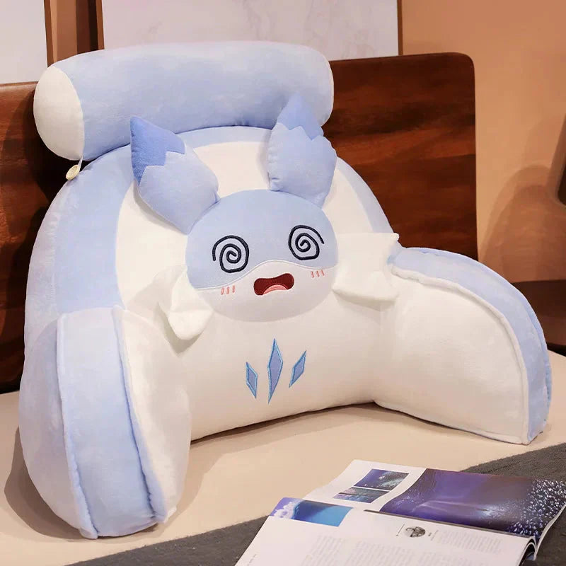 Soft Cushion Blue Dragon Ottoman Pillow