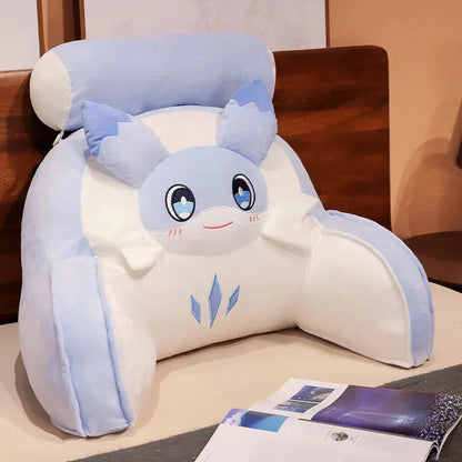 Soft Cushion Blue Dragon Ottoman Pillow
