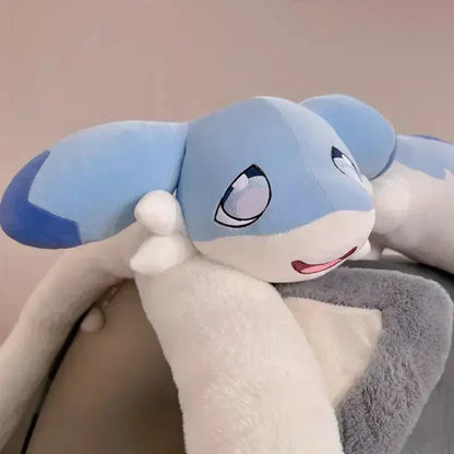 Adorable Light Blue Plush Dragon Toy