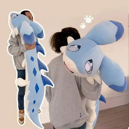 Adorable Light Blue Plush Dragon Toy