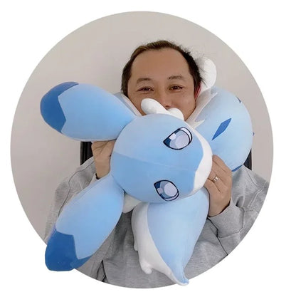 Adorable Light Blue Plush Dragon Toy