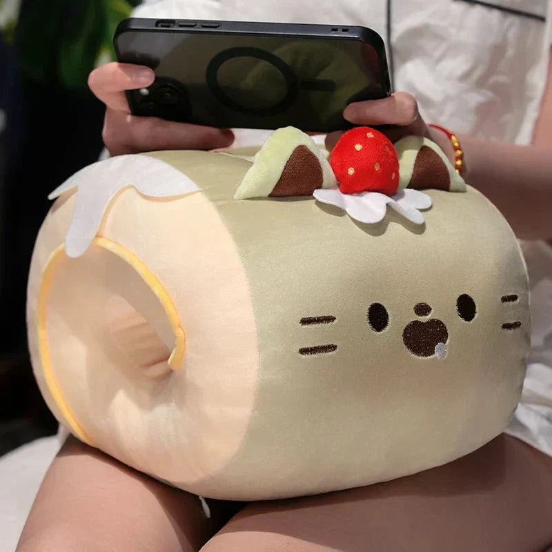 Cozy Cat Hand Warmer Plush with Soft Blanket