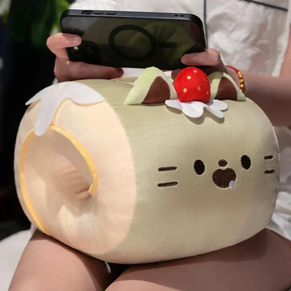 Cozy Cat Hand Warmer Plush with Soft Blanket