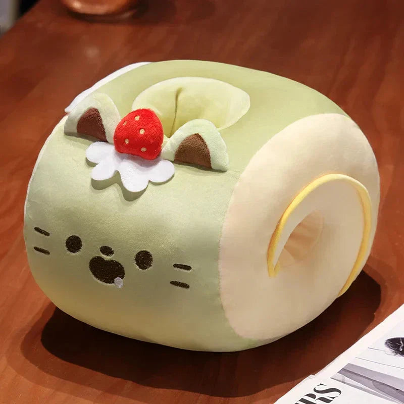 Cozy Cat Hand Warmer Plush with Soft Blanket