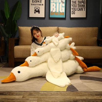 Cuddly White Swan Stuffed Animal