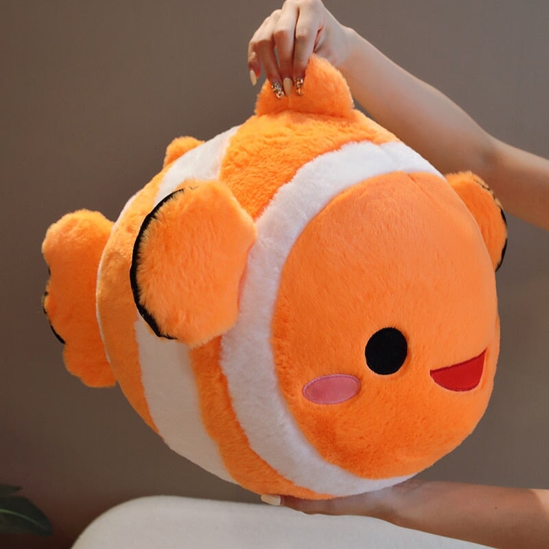 Vibrant Fish Shaped Cuddly Plush Toy