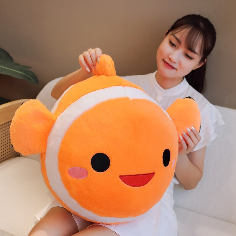 Vibrant Fish Shaped Soft Plush Toy