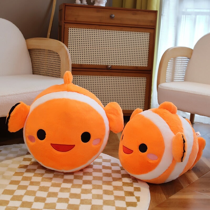 Vibrant Fish Shaped Cuddly Plush Toy - Luxicro