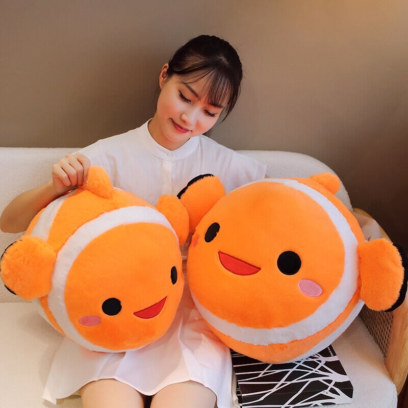 Vibrant Fish Shaped Soft Plush Toy