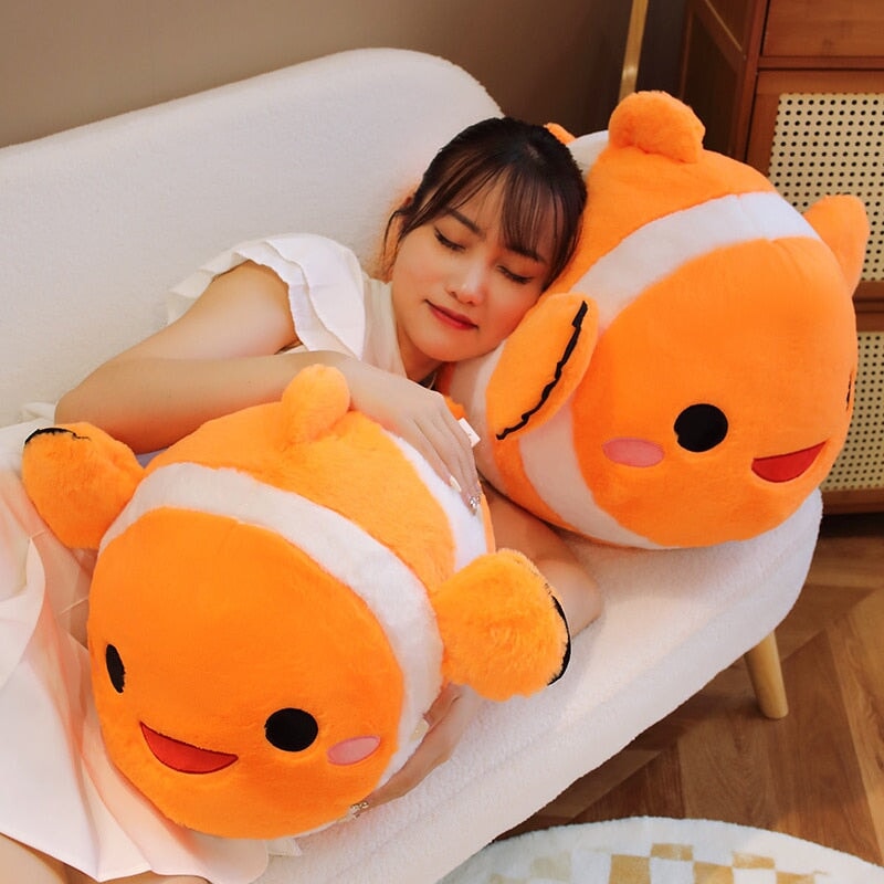 Vibrant Fish Shaped Soft Plush Toy