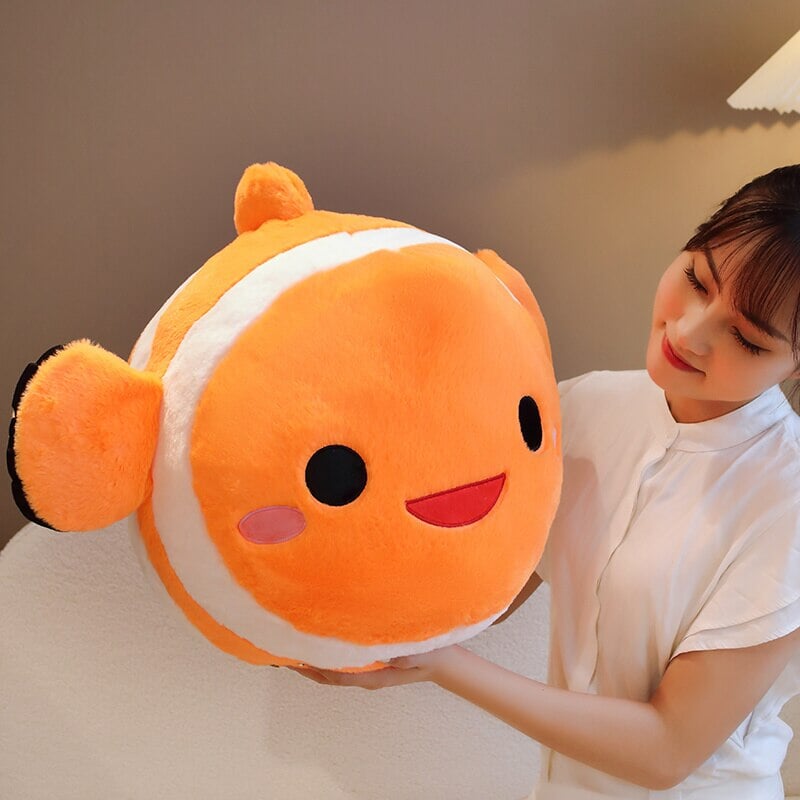 Vibrant Fish Shaped Soft Plush Toy