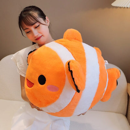 Vibrant Fish Shaped Soft Plush Toy