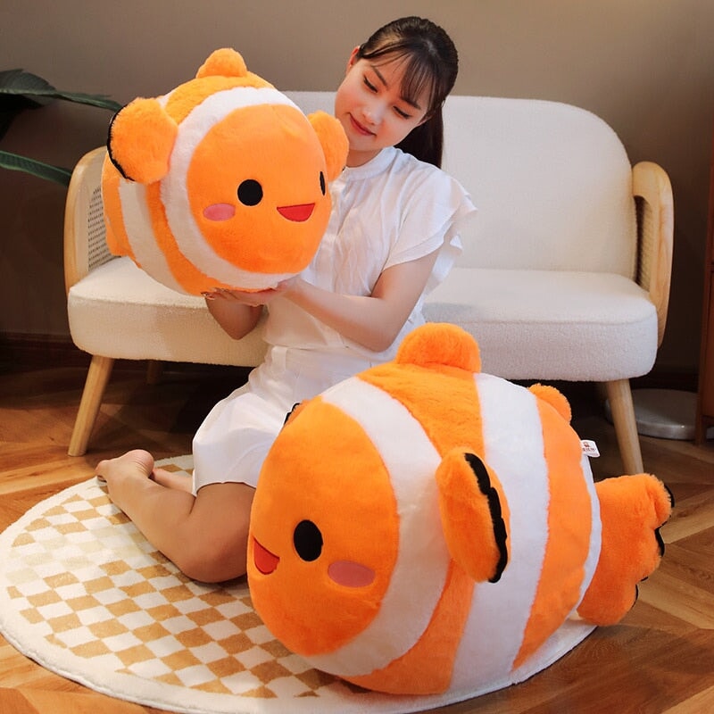 Vibrant Fish Shaped Soft Plush Toy